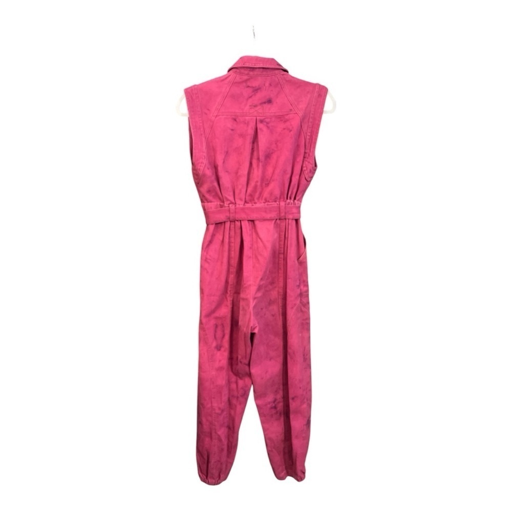 Urban Outfitters Sydney Steamed Utility Jumpsuit Pink Size XS WA1 - Picture 5 of 7